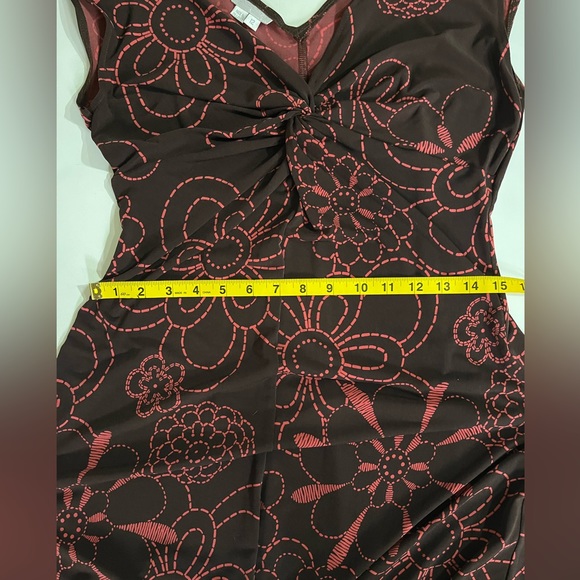London Times Floral Sleeveless Midi Dress Size 12 - Picture 5 of 9